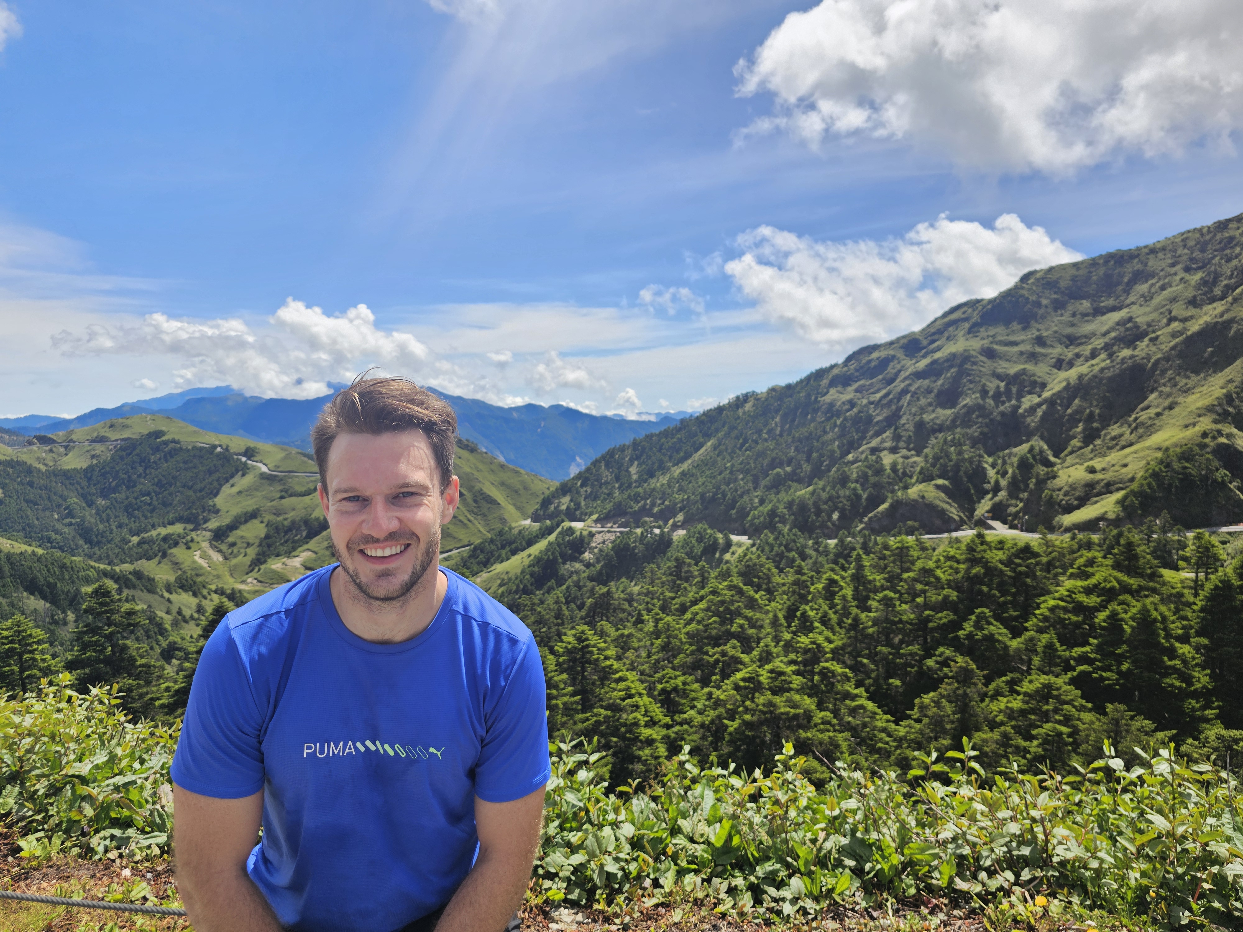 Todd cycling coast to coast across Taiwan
