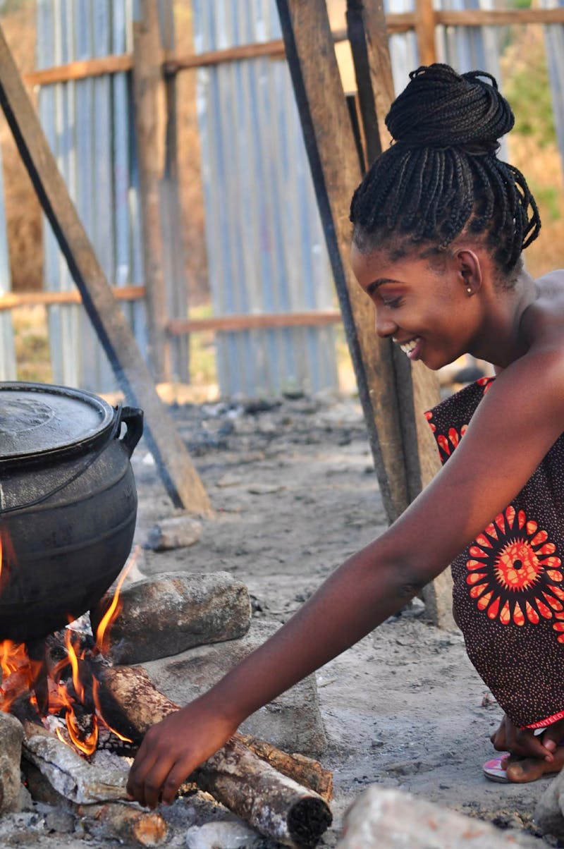 Traditional cooking in developing country — clean cooking energy project