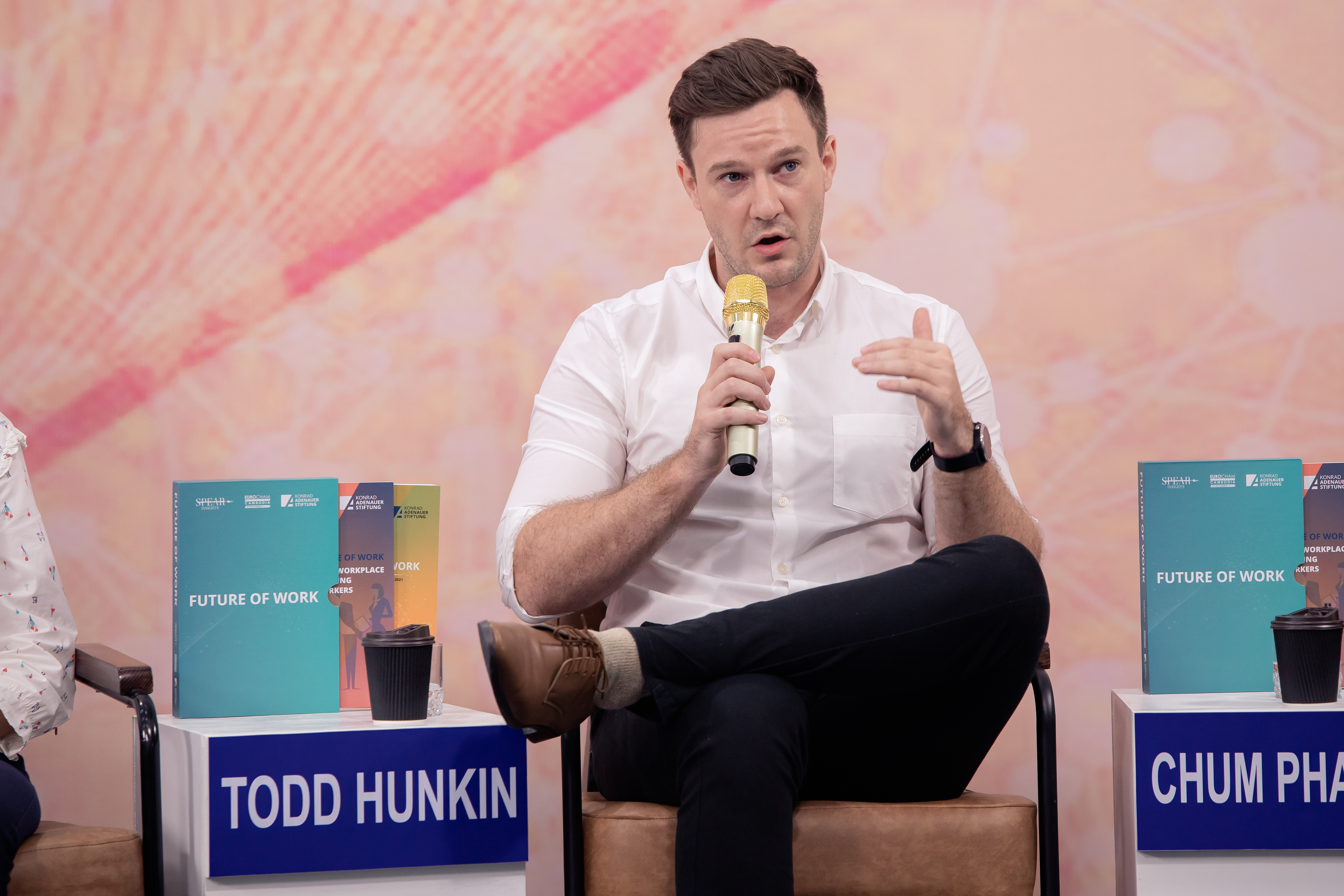 Todd Hunkin speaking at KAS Future of Work book launch panel